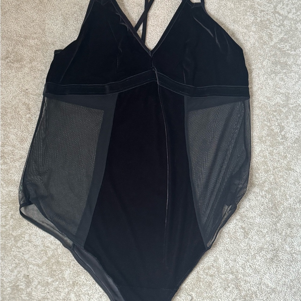 Torrid Black Mesh Panel Bodysuit